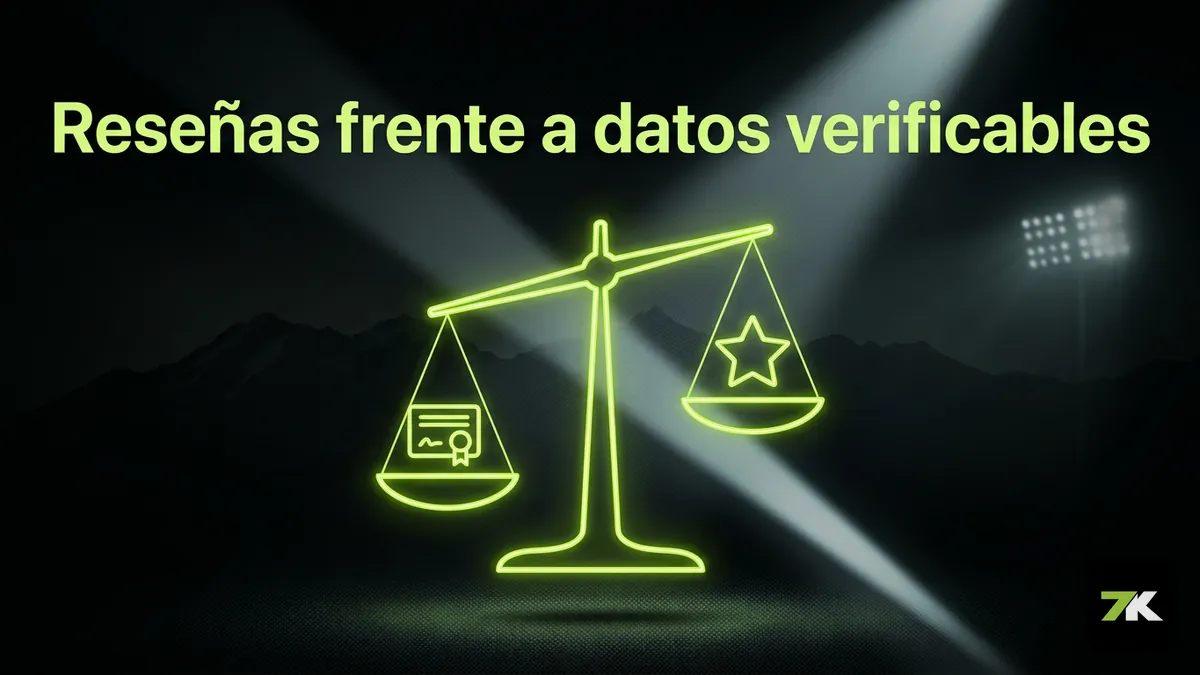 Comparación entre reseñas de terceros y datos verificables sobre Bet7k en Chile