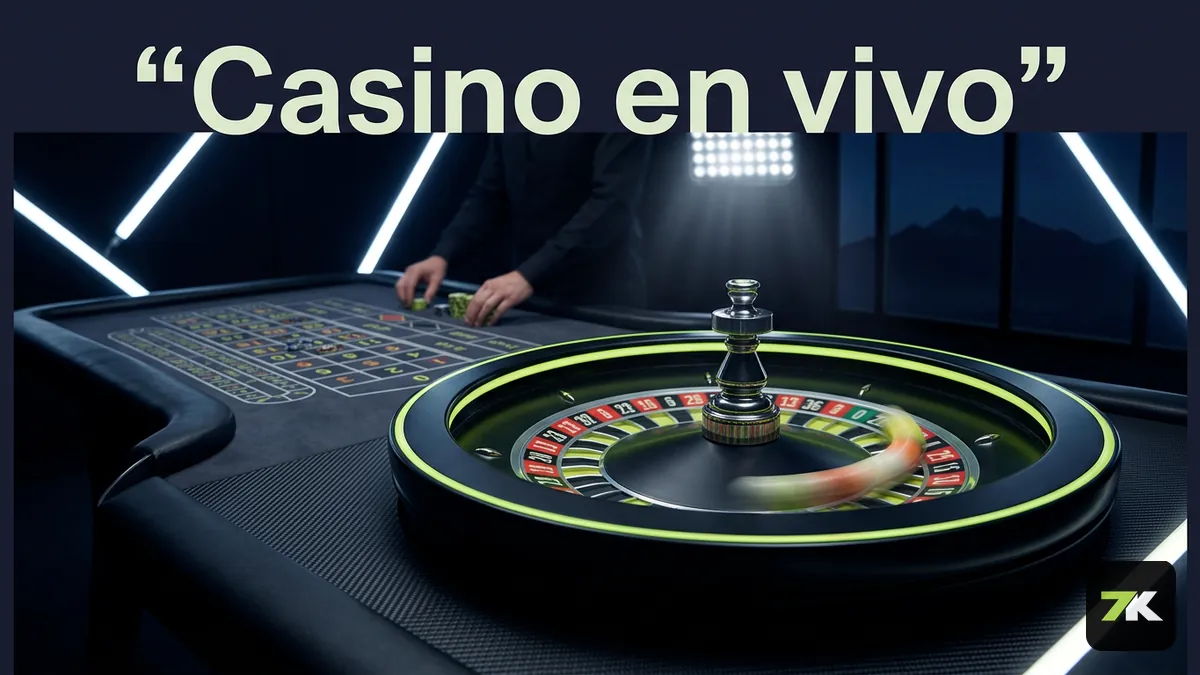 Mesas de casino en vivo y ruleta disponibles en Bet7k Chile